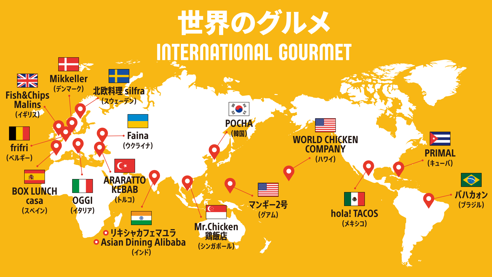 INTERNATIONAL GOURMET MAP